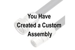 SMA Male to SMA Female Bulkhead Cable 18 Inch Length Using RG402 Coax, RoHS
