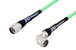 N Male Right Angle to N Male Cable Using PE-P300LL Coax
