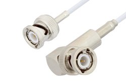 BNC Male to BNC Male Right Angle Cable Using RG188 Coax