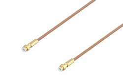 Snap-On MMBX Plug to Snap-On MMBX Plug Cable 12 Inch Length Using RG178 Coax