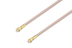 Snap-On MMBX Plug to Snap-On MMBX Plug Cable 6 Inch Length Using RG316 Coax