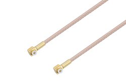 Snap-On MMBX Plug Right Angle to Snap-On MMBX Plug Right Angle Cable Using RG316 Coax