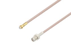 Snap-On MMBX Plug to SMA Female Cable Using RG316 Coax