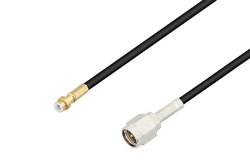 Snap-On MMBX Plug to SMA Male Cable Using RG174 Coax