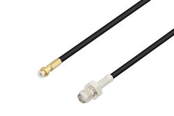 Snap-On MMBX Plug to SMA Female Cable Using RG174 Coax