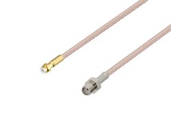Snap-On MMBX Plug to SMA Female Cable 12 Inch Length Using RG316-DS Coax