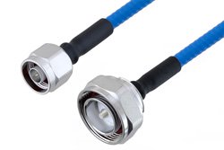 Plenum N Male to 7/16 DIN Male Low PIM Cable 100 CM Length Using SPP-250-LLPL Coax , LF Solder