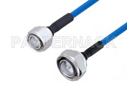 Plenum 4.3-10 Male to 7/16 DIN Male Low PIM Cable 24 Inch Length Using SPP-250-LLPL Coax , LF Solder