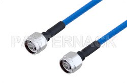 Plenum N Male to N Male Low PIM Cable 150 CM Length Using SPP-250-LLPL Coax , LF Solder