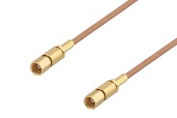 SSMC Plug to SSMC Plug Cable 60 Inch Length Using RG178 Coax