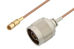 N Male to SSMC Plug Cable 72 Inch Length Using RG178 Coax