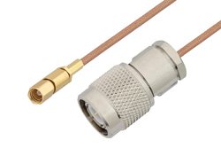 SSMC Plug to TNC Male Cable 24 Inch Length Using RG178 Coax