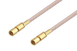 SSMC Plug to SSMC Plug Cable 18 Inch Length Using RG316 Coax