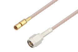 SMA Male to SSMC Plug Cable 12 Inch Length Using RG316 Coax