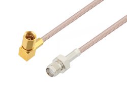 SMA Female to SSMC Plug Right Angle Cable Using RG316 Coax