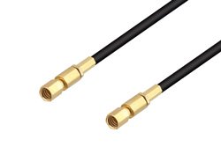 SSMC Plug to SSMC Plug Low Loss Cable 36 Inch Length Using LMR-100 Coax