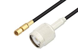 SSMC Plug to TNC Male Low Loss Cable 48 Inch Length Using LMR-100 Coax
