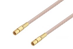 SSMC Plug to SSMC Plug Cable 18 Inch Length Using RG316-DS Coax