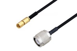 SSMC Plug to TNC Male Cable 48 Inch Length Using PE-SR405FLJ Coax