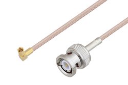 BNC Male to SSMC Plug Right Angle Cable Using RG316-DS Coax