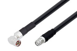 N Male Right Angle to TNC Male Cable Using LMR-600-DB Coax