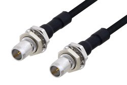Slide-On BMA Plug Bulkhead to Slide-On BMA Plug Bulkhead Cable Using PE-SR405FLJ Coax