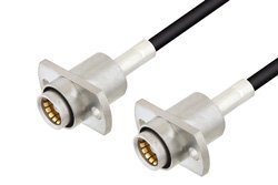 Slide-On BMA Jack 2 Hole Flange to Slide-On BMA Jack 2 Hole Flange Cable 60 Inch Length Using LMR-100 Coax