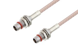 Slide-On BMA Plug Bulkhead to Slide-On BMA Plug Bulkhead Cable Using RG316 Coax