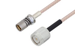 Snap-On BMA Jack to TNC Male Cable 12 Inch Length Using RG316 Coax