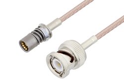 Snap-On BMA Jack to BNC Male Cable Using RG316 Coax