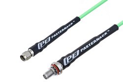 SMA Male to SMA Female Bulkhead Low Loss Cable 12 Inch Length Using PE-P160LL Coax