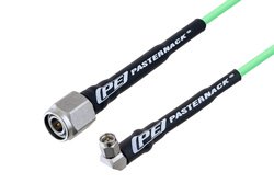 SMA Male Right Angle to TNC Male Low Loss Cable 100 CM Length Using PE-P160LL Coax