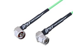 N Male Right Angle to TNC Male Right Angle Low Loss Cable 60 Inch Length Using PE-P160LL Coax