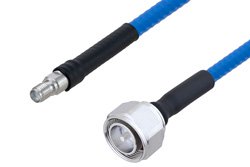 Plenum 4.3-10 Male to SMA Female Low PIM Cable 50 cm Length Using SPP-250-LLPL Coax , LF Solder