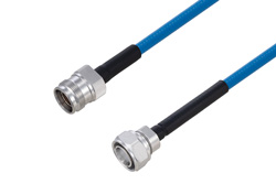 Plenum 4.3-10 Male to 4.3-10 Female Low PIM Cable 12 Inch Length Using SPP-250-LLPL Coax Using Times Microwave Parts