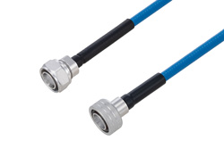 Plenum 4.3-10 Male to Snap-On 4.3-10 Male Low PIM Cable 100 cm Length Using SPP-250-LLPL Coax Using Times Microwave Parts