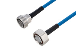 Plenum 7/16 DIN Male to 7/16 DIN Female Low PIM Cable 24 Inch Length Using SPP-250-LLPL Coax Using Times Microwave Parts