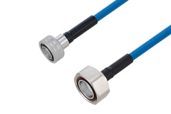 Plenum Snap-On 4.3-10 Male to 7/16 DIN Male Low PIM Cable 60 Inch Length Using SPP-250-LLPL Coax Using Times Microwave Parts