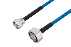 Plenum 4.3-10 Male to 7/16 DIN Male Low PIM Cable 100 cm Length Using SPP-250-LLPL Coax Using Times Microwave Parts