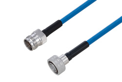 Plenum Snap-On 4.3-10 Male to 4.3-10 Female Low PIM Cable 100 cm Length Using SPP-250-LLPL Coax Using Times Microwave Parts