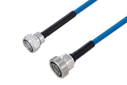 Plenum 4.3-10 Male to 7/16 DIN Female Low PIM Cable 12 Inch Length Using SPP-250-LLPL Coax Using Times Microwave Parts