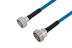 Plenum Snap-On 4.3-10 Male to 7/16 DIN Female Low PIM Cable 200 cm Length Using SPP-250-LLPL Coax Using Times Microwave Parts