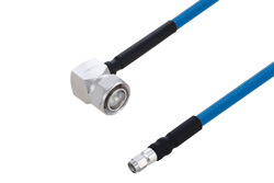 Plenum 4.3-10 Male Right Angle to SMA Male Low PIM Cable 48 Inch Length Using SPP-250-LLPL Coax Using Times Microwave Parts