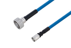 Plenum Snap-On 4.3-10 Male to NEX10 Male Low PIM Cable 24 Inch Length Using SPP-250-LLPL Coax Using Times Microwave Parts