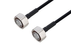 Outdoor Rated 7/16 DIN Male to 7/16 DIN Male Low PIM Cable Using SPO-250 Coax Using Times Microwave Parts