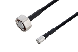 Outdoor Rated 7/16 DIN Male to NEX10 Male Low PIM Cable 100 cm Length Using SPO-250 Coax Using Times Microwave Parts
