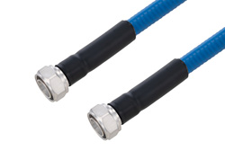 Plenum 4.3-10 Male to 4.3-10 Male Low PIM Cable 100 cm Length Using SPP-500-LLPL Coax Using Times Microwave Parts