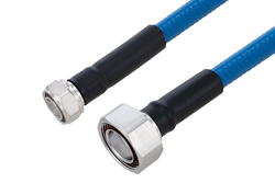 Plenum 4.3-10 Male to 7/16 DIN Male Low PIM Cable 12 Inch Length Using SPP-500-LLPL Coax Using Times Microwave Parts