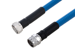 Plenum 4.3-10 Male to N Male Low PIM Cable 50 cm Length Using SPP-500-LLPL Coax Using Times Microwave Parts