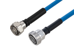 Plenum 4.3-10 Male to 7/16 DIN Female Low PIM Cable 100 cm Length Using SPP-375-LLPL Coax Using Times Microwave Parts